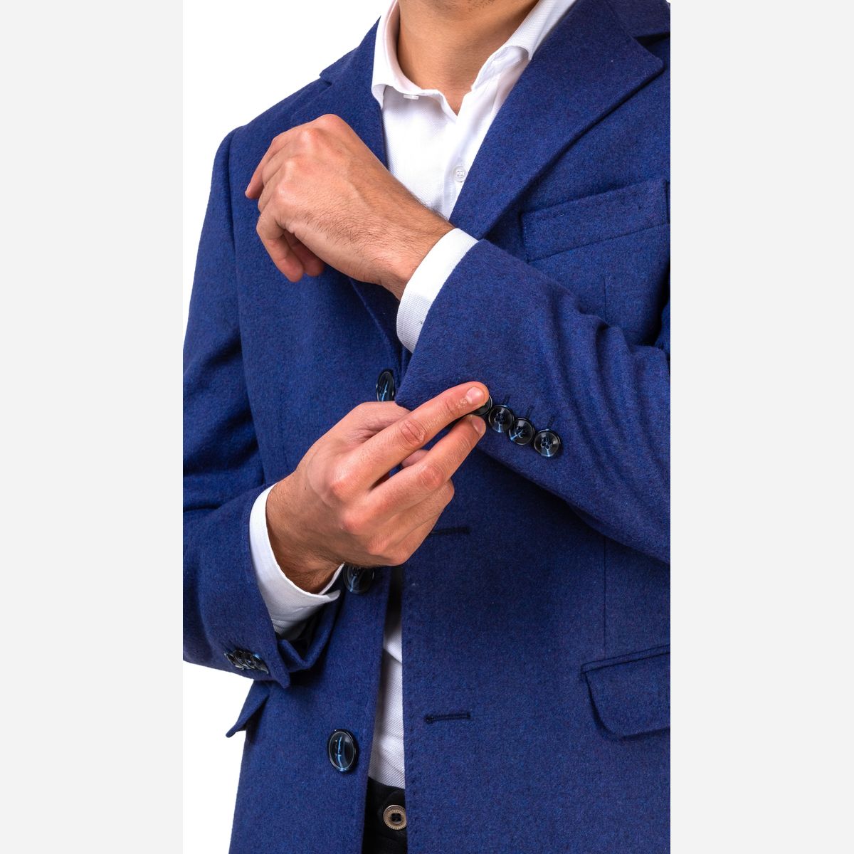 コート BLUE WOOL COAT Blue Wool Coat by One53 | LEMONADE FASHION