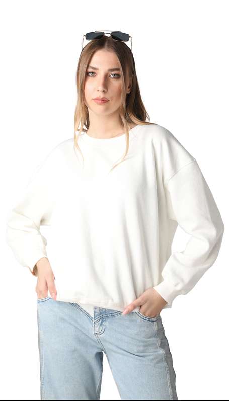 white designer sweater