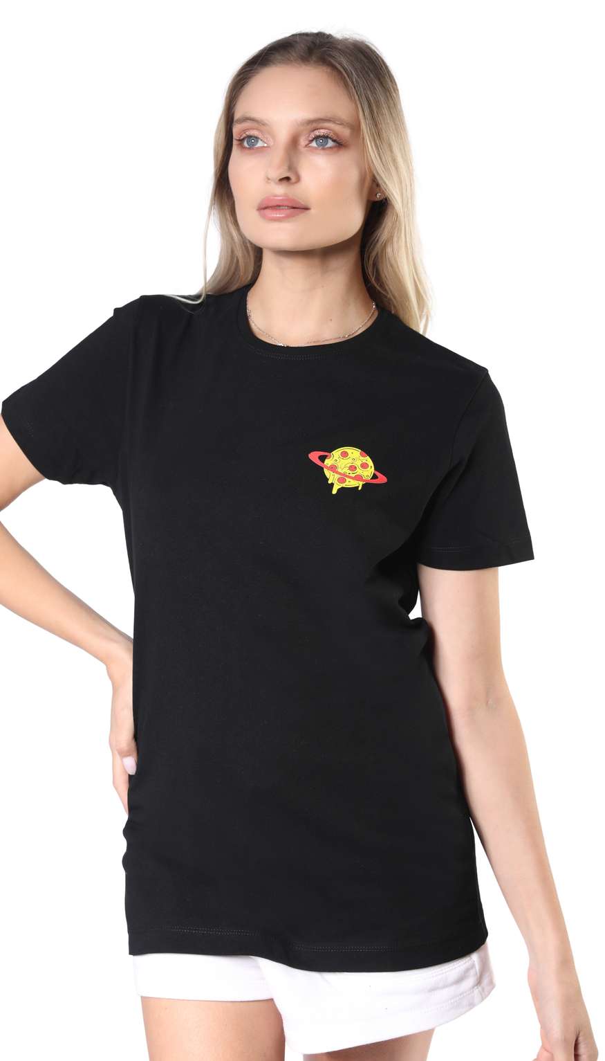 black pizza planet shirt